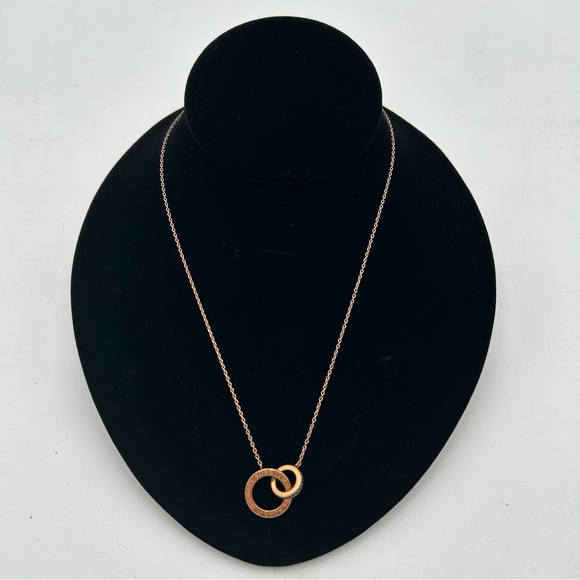 Michael Kors Rose Gold Interlocking Necklace - Picture 1 of 9